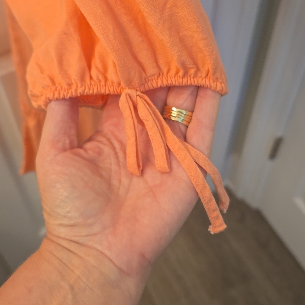 LC Lauren Conrad Peach Dress Size M (Bin 7) - Picture 2 of 9